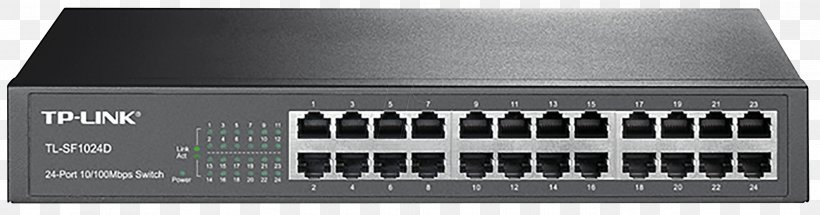Network Switch Gigabit Ethernet TP-Link Computer Port, PNG, 2692x708px, 19inch Rack, Network Switch, Audio, Audio Equipment, Audio Receiver Download Free