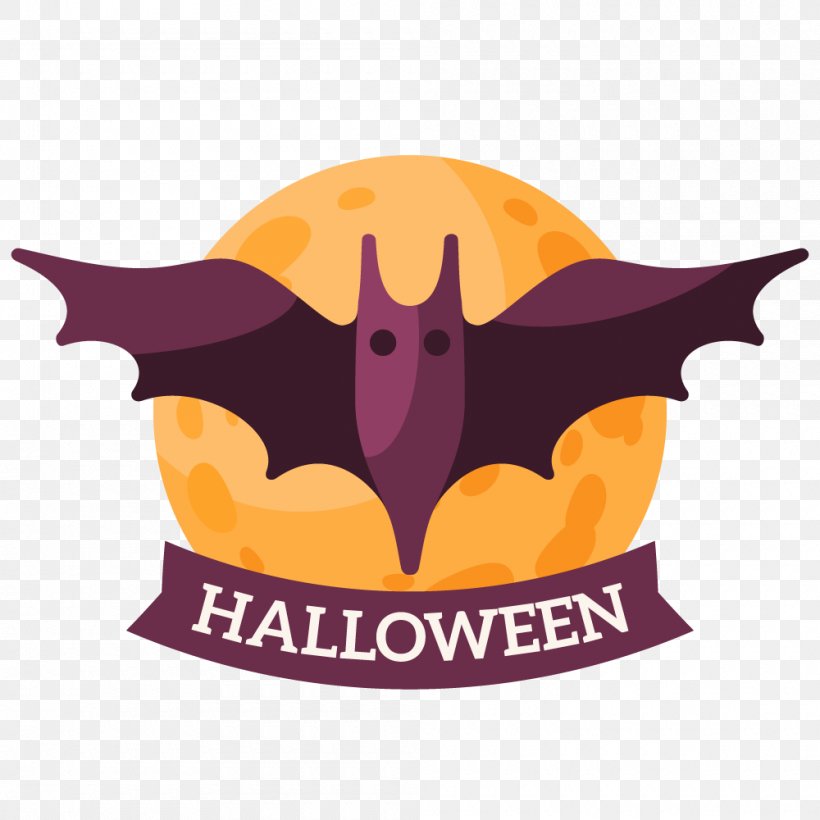 Bat Image Illustration Logo, PNG, 1000x1000px, Bat, Designer, Festival, Fictional Character, Halloween Download Free