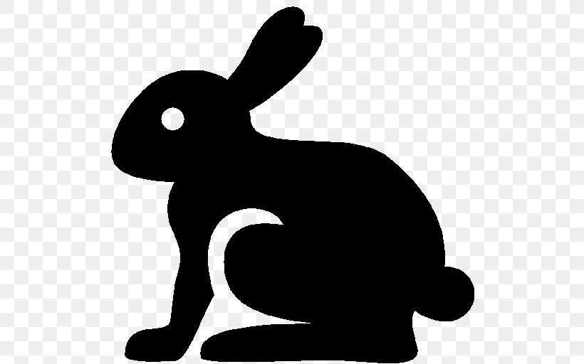 Easter Bunny Domestic Rabbit Clip Art, PNG, 512x512px, Easter Bunny, Black And White, Domestic Rabbit, Easter, Hare Download Free