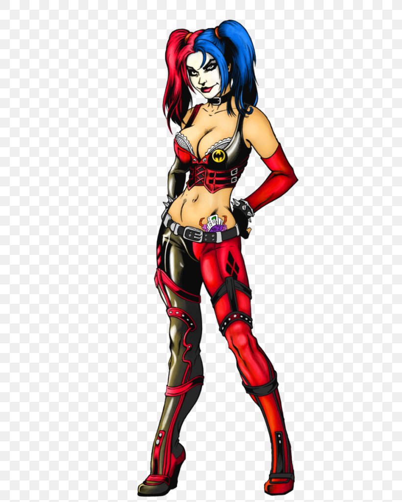 Harley Quinn Poison Ivy Joker Catwoman Superhero, PNG, 565x1024px, Watercolor, Cartoon, Flower, Frame, Heart Download Free