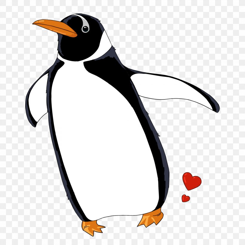 King Penguin Clip Art Cartoon Neck, PNG, 1968x1968px, King Penguin, Beak, Bird, Cartoon, Emperor Penguin Download Free