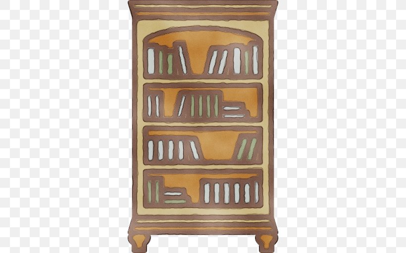 Furniture Shelf Bookcase Shelving Cupboard, PNG, 512x512px, Watercolor, Bookcase, Cupboard, Drawer, Furniture Download Free