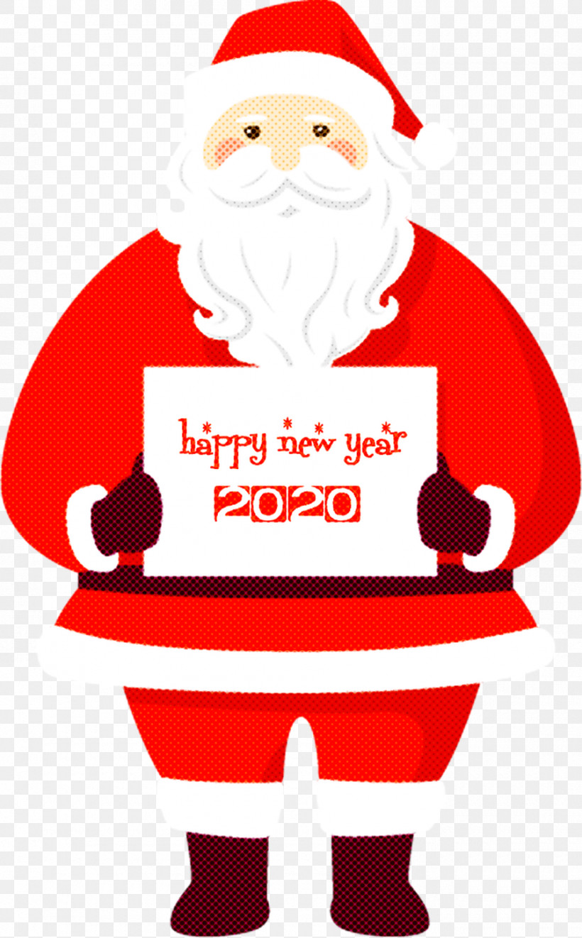 Happy New Year 2020 Santa, PNG, 900x1452px, 2020, Happy New Year, Christmas, Christmas Eve, Santa Download Free