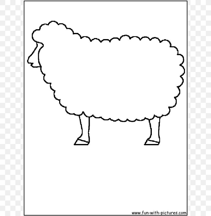 Sheep Coloring Book Drawing Clip Art, PNG, 640x840px, Sheep, Area, Art, Black And White, Blog Download Free