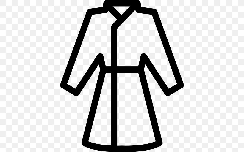 Robe Nightgown Flannel Clip Art, PNG, 512x512px, Robe, Area, Bathrobe, Black And White, Clothing Download Free