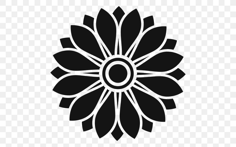 Clip Art, PNG, 512x512px, Icon Design, Black And White, Flower, Monochrome, Monochrome Photography Download Free