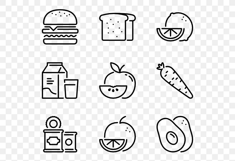 Nutrition Icon, PNG, 600x564px, Royaltyfree, Area, Art, Black, Black And White Download Free