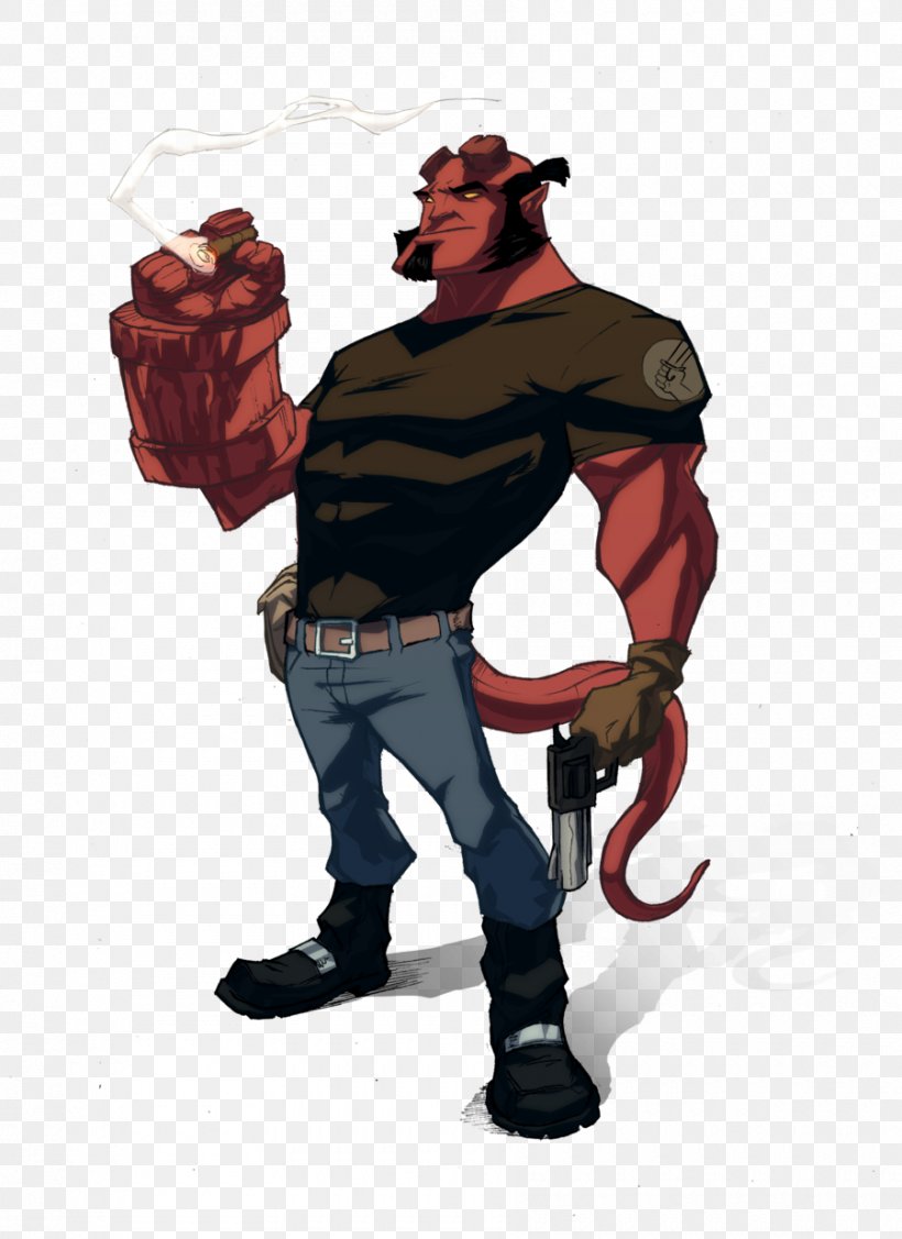 Hellboy Cartoon Superhero, PNG, 900x1238px, Hellboy The Science Of Evil, Art, Deviantart, Drawing, Fictional Character Download Free