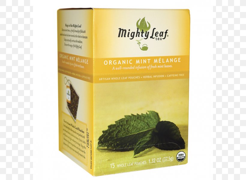 Mighty Leaf Tea Company Infusion Herb Tea Bag, PNG, 800x600px, Tea, Bag, Brand, Flavor, Food Download Free