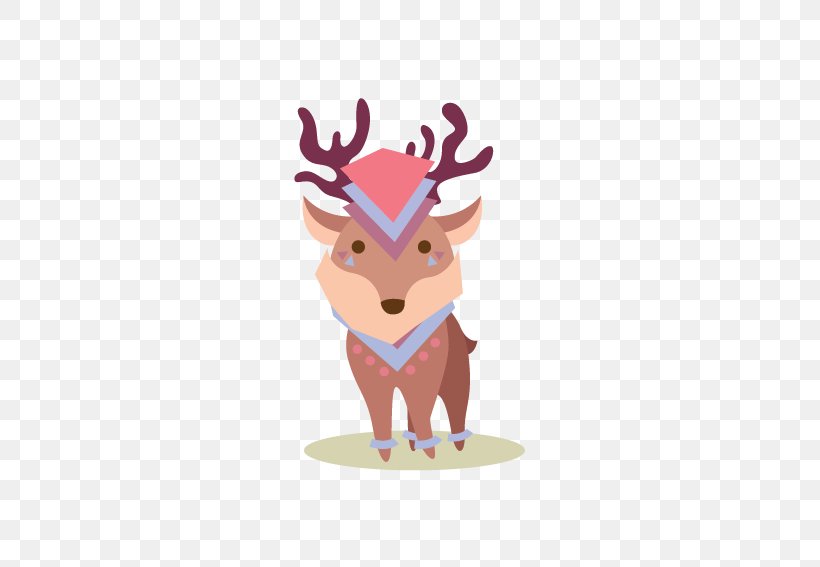 Reindeer Cartoon Illustration, PNG, 567x567px, Reindeer, Antler, Art, Cartoon, Cdr Download Free