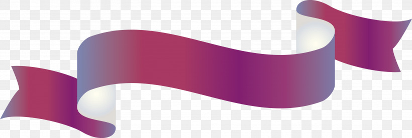 Ribbon S Ribbon, PNG, 3527x1191px, Ribbon, Magenta, Material Property, Pink, Purple Download Free