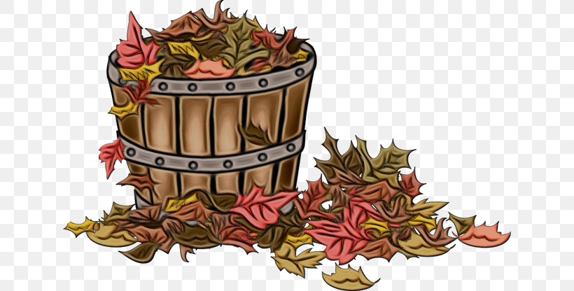 Autumn Basket Royalty-free Cartoon Artistic Inspiration, PNG, 640x416px, Watercolor, Artistic Inspiration, Autumn, Basket, Cartoon Download Free