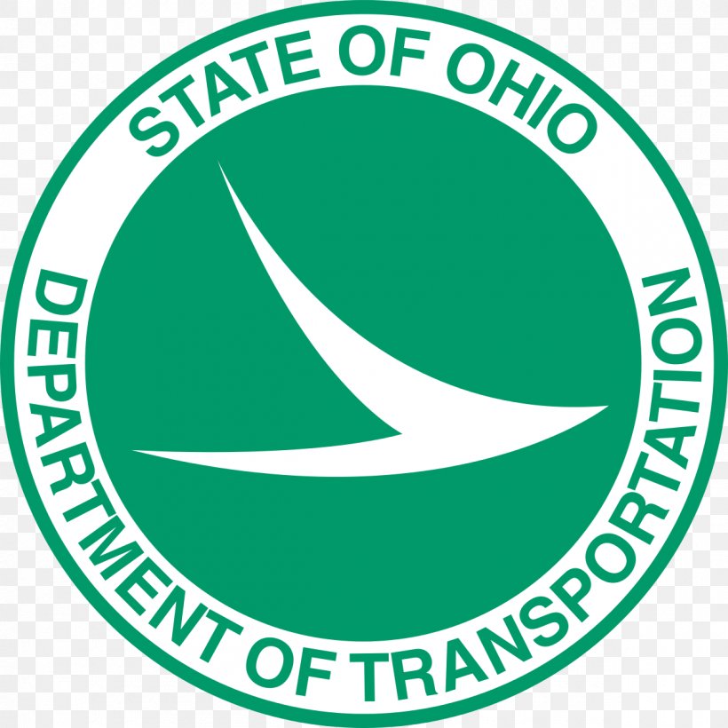 Ohio Department Of Transportation Logo Interstate 75 In Ohio Organization, PNG, 1200x1200px, Ohio, Area, Brand, Green, Highway Download Free