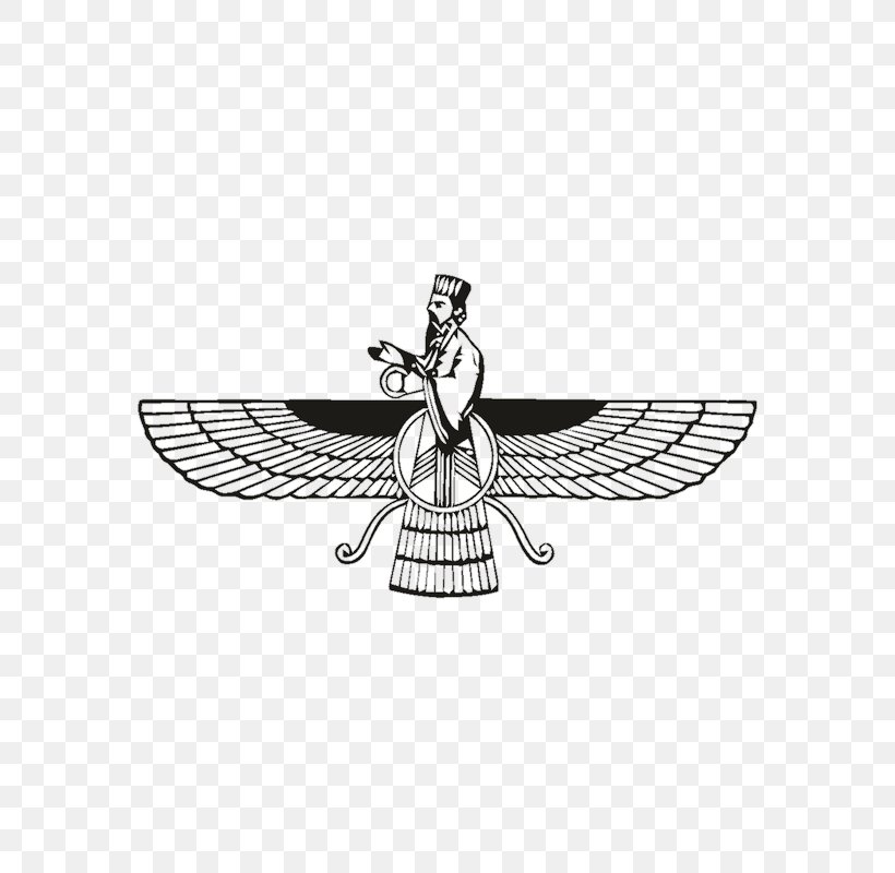 Persian Empire Farr-e Kiyani Zoroastrianism Religious Symbol, PNG, 800x800px, Persian Empire, Ahura, Ahura Mazda, Black And White, Body Jewelry Download Free