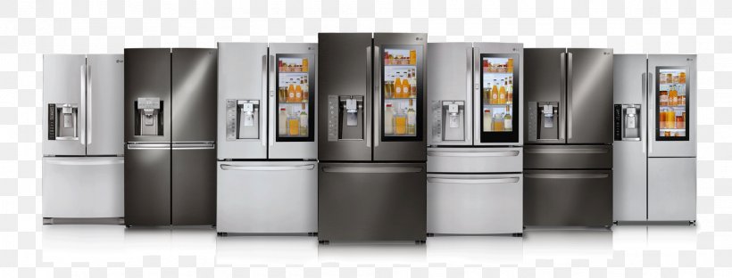 Refrigerator Home Appliance Major Appliance Small Appliance LG Electronics, PNG, 1916x730px, Refrigerator, Electrolux, Freezers, Haier, Home Appliance Download Free
