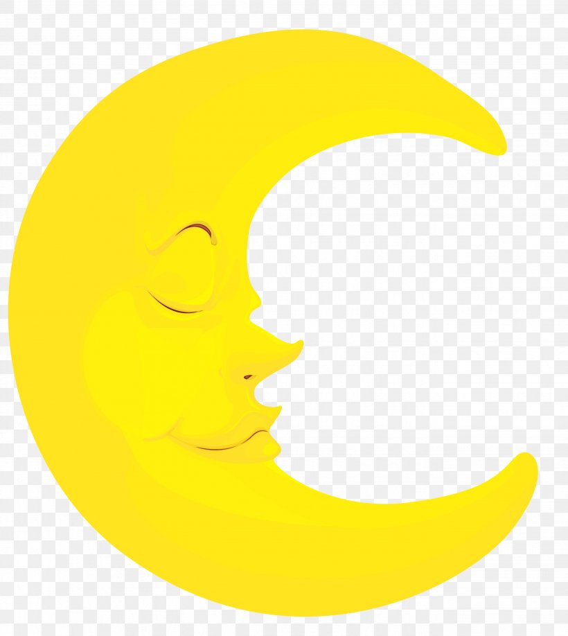 Yellow Crescent Smile Symbol Circle, PNG, 2677x3000px, Watercolor, Crescent, Logo, Paint, Smile Download Free