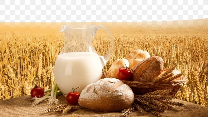 Milk Breakfast Cereal Bread Baguette, PNG, 1920x1080px, Milk, Baguette, Bread, Breakfast, Breakfast Cereal Download Free