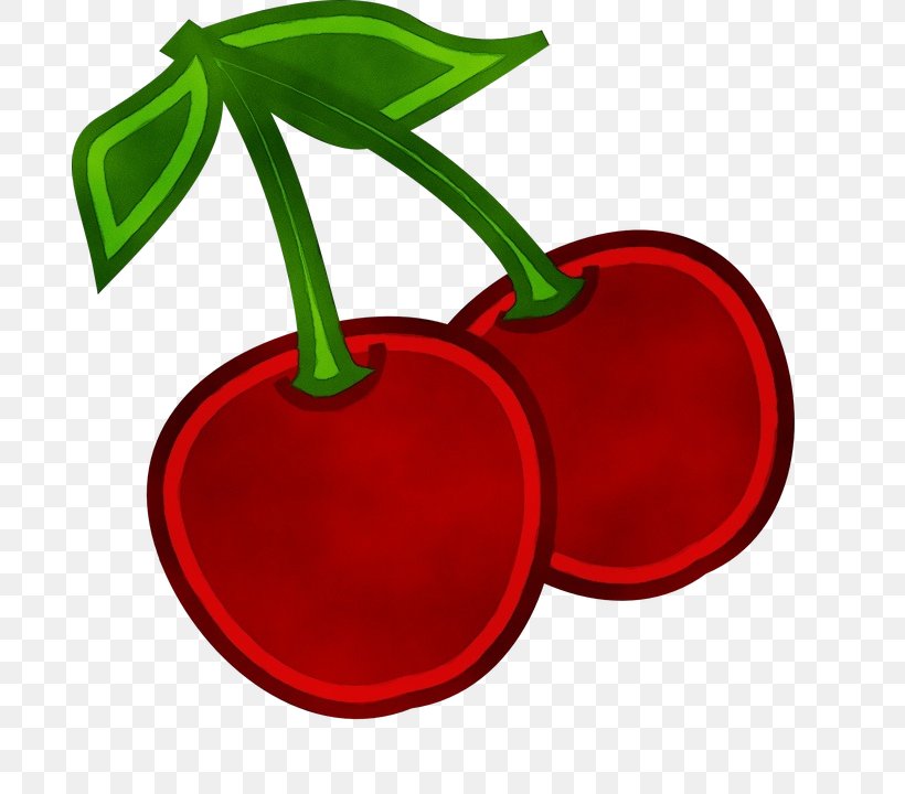 Cherry Red Clip Art Plant Fruit, PNG, 689x720px, Watercolor, Cherry, Drupe, Fruit, Paint Download Free