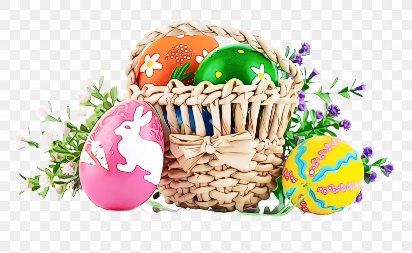 Easter Egg, PNG, 2548x1568px, Watercolor, Easter, Easter Egg, Food, Holiday Download Free