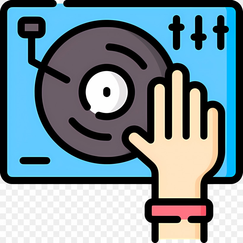 Music Dj - DJ Turntable With Hand PNG