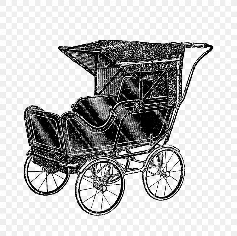Baby Transport Carriage Wagon Clip Art, PNG, 1222x1220px, Baby Transport, Baby Carriage, Black And White, Car, Carriage Download Free