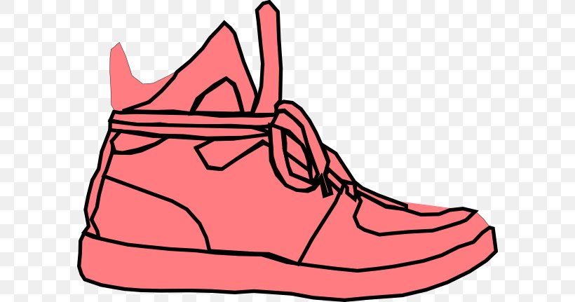 Clip Art Sneakers Image Royalty-free Shoe, PNG, 600x431px, Sneakers, Area, Artwork, Athletic Shoe, Black And White Download Free