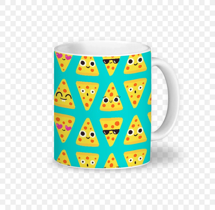 Coffee Cup Pizza Mug Yellow, PNG, 800x800px, Coffee Cup, Art, Ceramic, Color, Cup Download Free