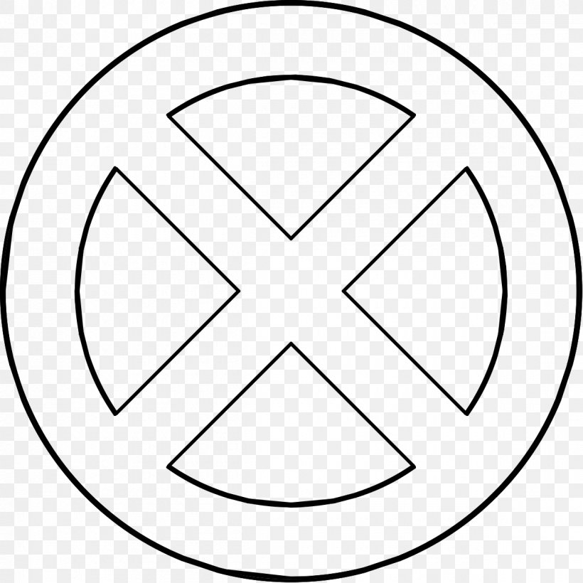 Cyclops Professor X Wolverine X-Men Logo, PNG, 1200x1200px, Cyclops, Area, Black, Black And White, Drawing Download Free