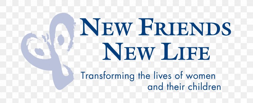 Logo New Friends New Life Donation Community House, PNG, 3301x1350px, Logo, Area, Blue, Brand, Community Download Free