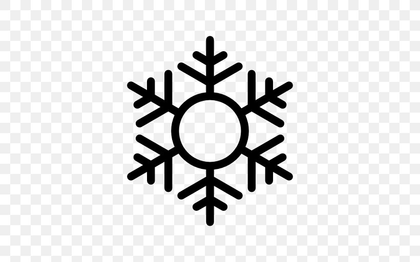 Snowflake Shape, PNG, 512x512px, Snowflake, Black And White, Crystal, Freezing, Rain Download Free