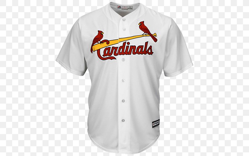 St. Louis Cardinals T-shirt Jersey Majestic Athletic, PNG, 512x512px, St Louis Cardinals, Active Shirt, Adam Wainwright, Baseball, Baseball Uniform Download Free
