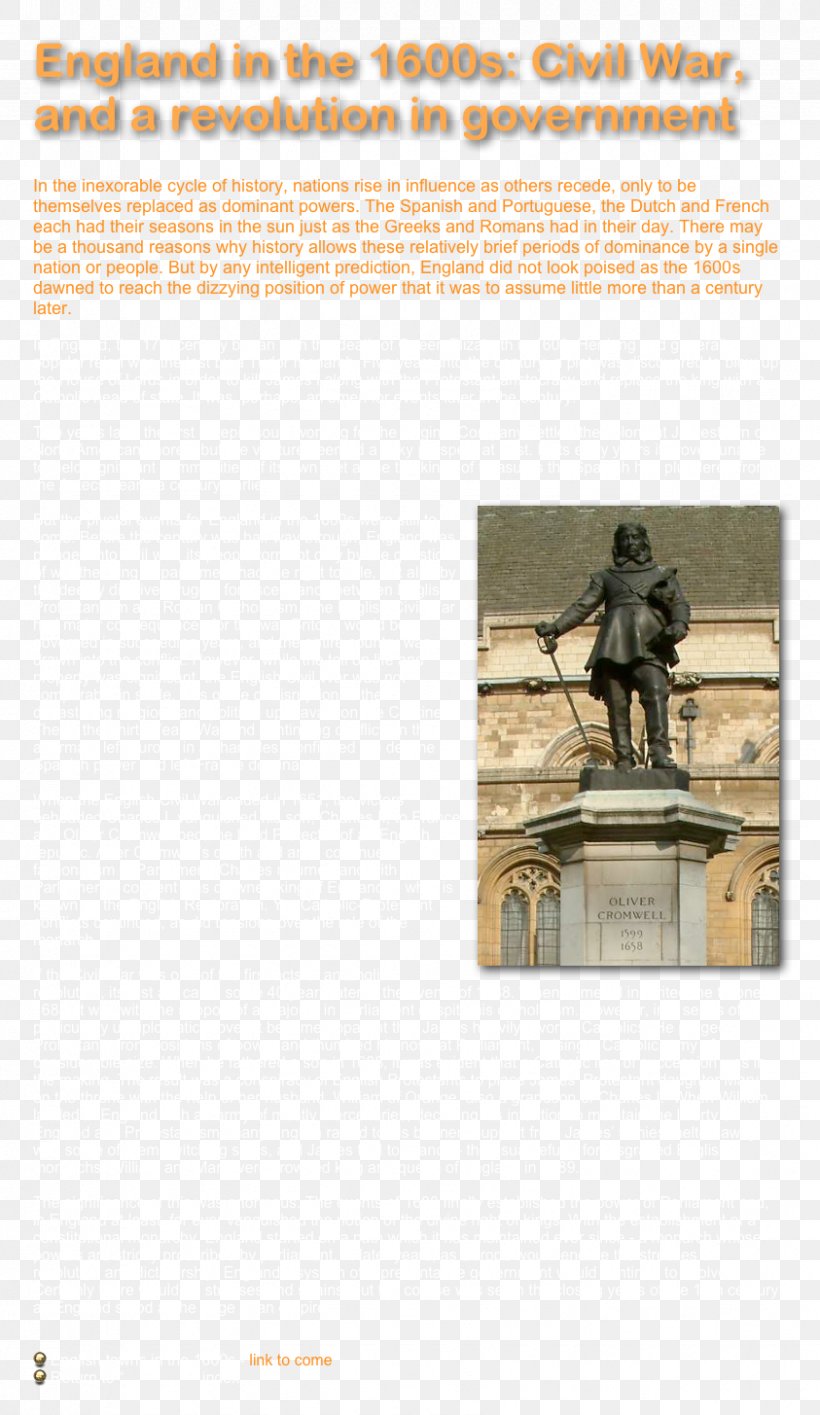 Statue Of Oliver Cromwell, Westminster Monument Brand, PNG, 843x1455px, Monument, Brand, History, Oliver Cromwell, Statue Download Free