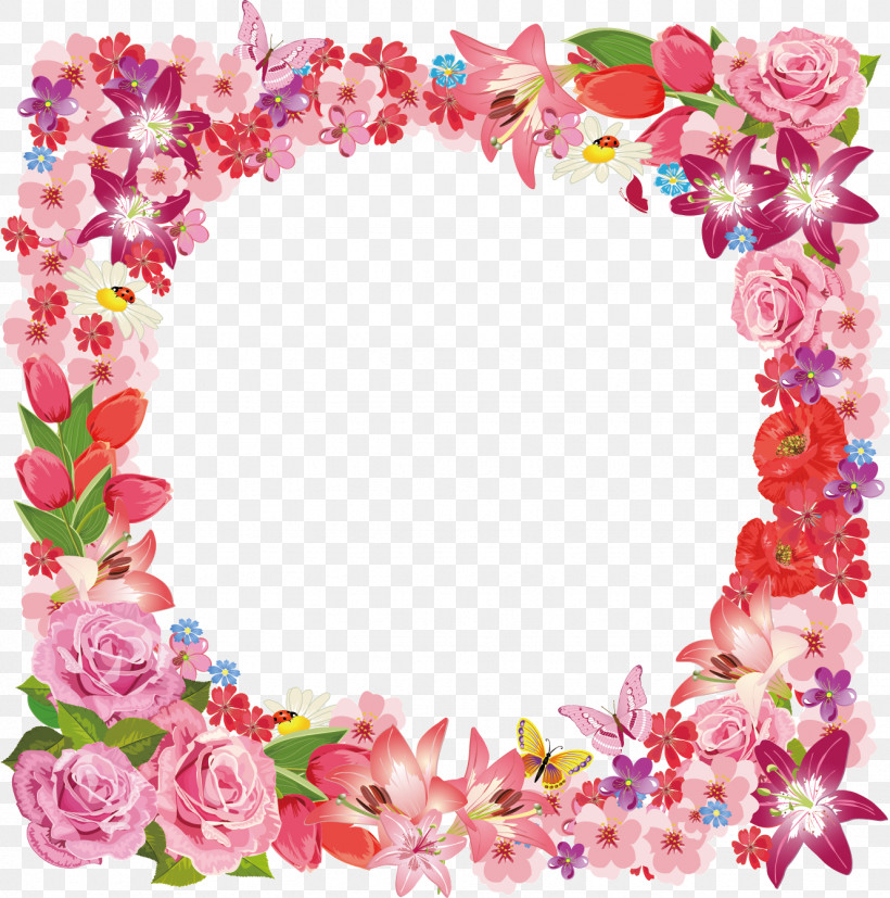 Flower Circle Frame Floral Circle Frame, PNG, 1328x1340px, Flower Circle Frame, Floral Circle Frame, Heart, Lei, Picture Frame Download Free
