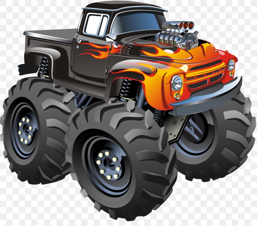 Car Vector Graphics Royalty-free Monster Truck Illustration, PNG, 1024x901px, Car, Allterrain Vehicle, Auto Racing, Automotive Tire, Automotive Wheel System Download Free