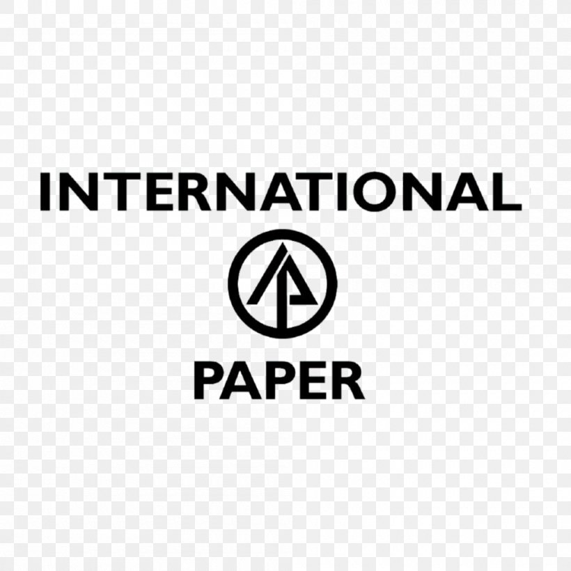 International Paper Pulp And Paper Industry Logo, PNG, 1000x1000px, Paper, Area, Black, Brand, Company Download Free