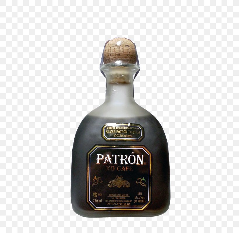Patrón Patron Silver Tequila Liqueur Coffee Liquor, PNG, 450x800px, Tequila, Alcoholic Beverage, Barware, Bottle, Coffee Download Free