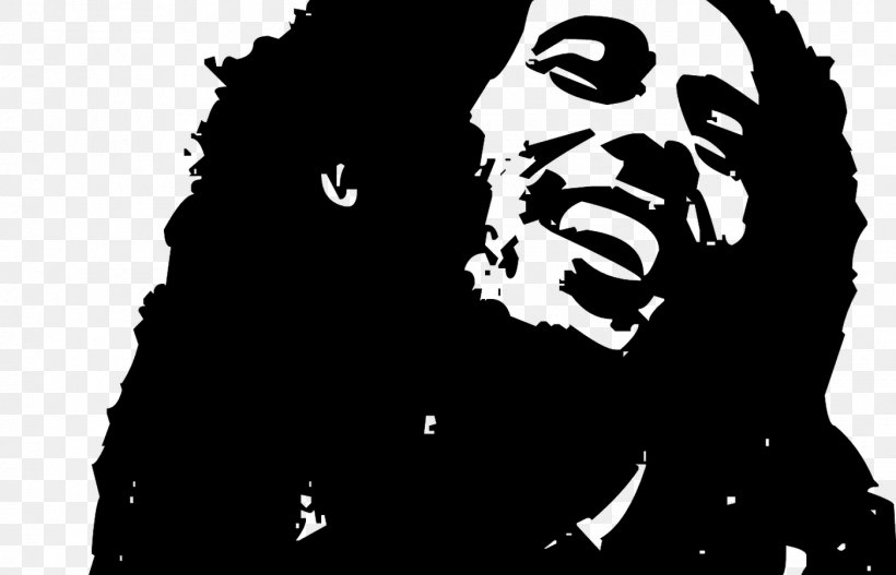 Bob Marley Stencil Art Clip Art, PNG, 1400x900px, Bob Marley, Art, Black, Black And White, Drawing Download Free