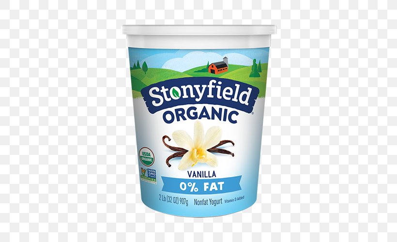 Cream Yoghurt Plain Fat-free Yogurt Stonyfield Farm, Inc. Nutrition, PNG, 500x500px, Cream, Dairy Product, Fat, Flavor, Ingredient Download Free