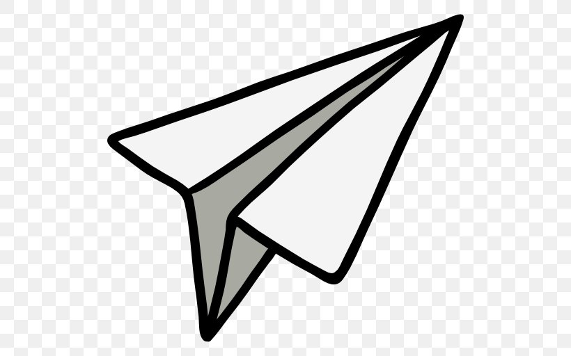 Paper Airplane Avion, PNG, 512x512px, Airplane, Blackandwhite, Cartoon, Furniture, Paper Plane Download Free