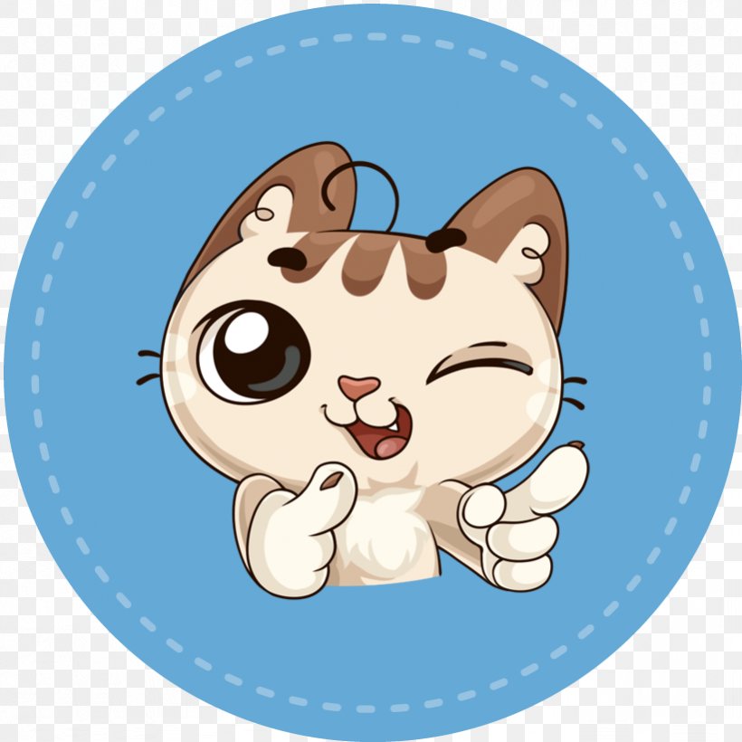 Whiskers Cat Sticker Telegram Welcome, PNG, 821x821px, Watercolor, Cartoon, Flower, Frame, Heart Download Free