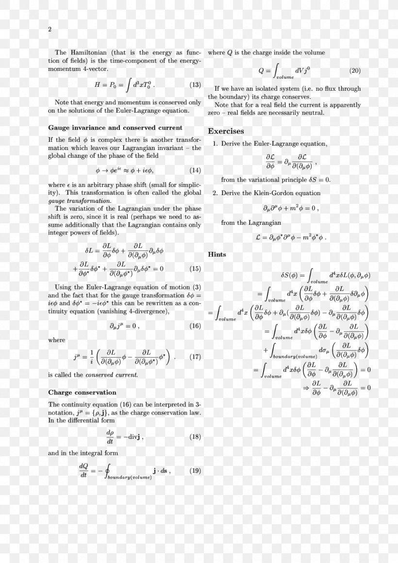 An Introduction To Quantum Field Theory Lagrangian Particle Physics Standard Model, PNG, 926x1310px, Lagrangian, Area, Black And White, Classical Field Theory, Cpt Symmetry Download Free