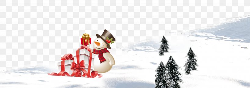 Christmas Tree Snowman, PNG, 2790x987px, Christmas, Arctic, Brand, Cartoon, Christmas Tree Download Free