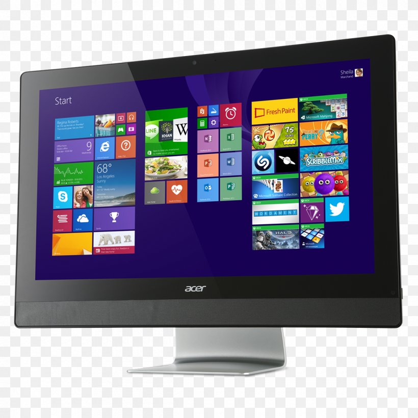 Laptop All-in-one Acer Aspire Desktop Computers, PNG, 1200x1200px, 2in1 Pc, Laptop, Acer, Acer Aspire, Acer Aspire Desktop Download Free