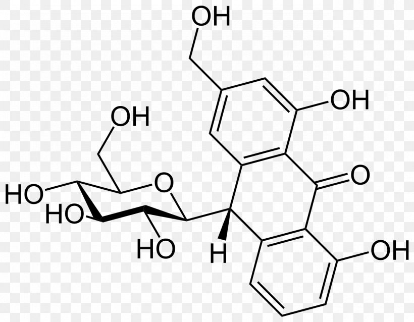 Aloin Chemistry Chemical Substance Chemical Formula Molecule, PNG, 1280x996px, Aloin, Area, Auto Part, Biochemistry, Black And White Download Free