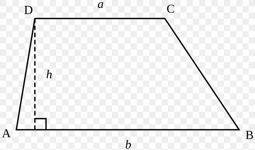 Area Rectangle Triangle Trapezoid Square, PNG, 1200x707px, Area, Auto Part, Bangun Datar, Black And White, Definition Download Free