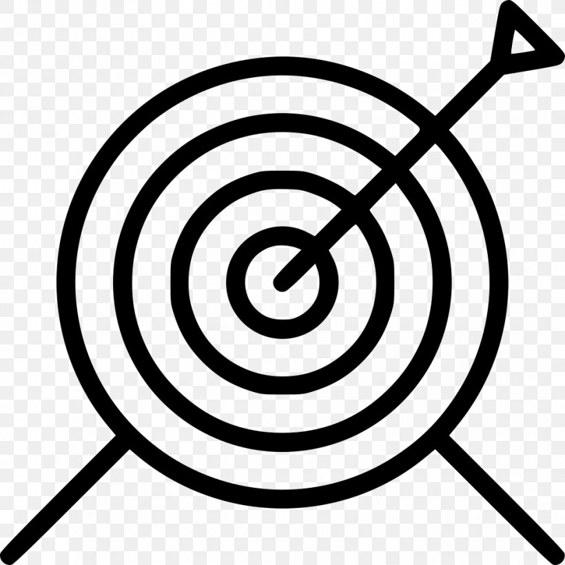 Bullseye, PNG, 980x980px, Bullseye, Archery, Area, Artwork, Black And White Download Free