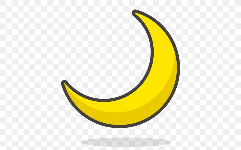 Crescent Moon Lunar Phase, PNG, 512x512px, Crescent, Emoji, Fruit, Lunar Phase, Moon Download Free