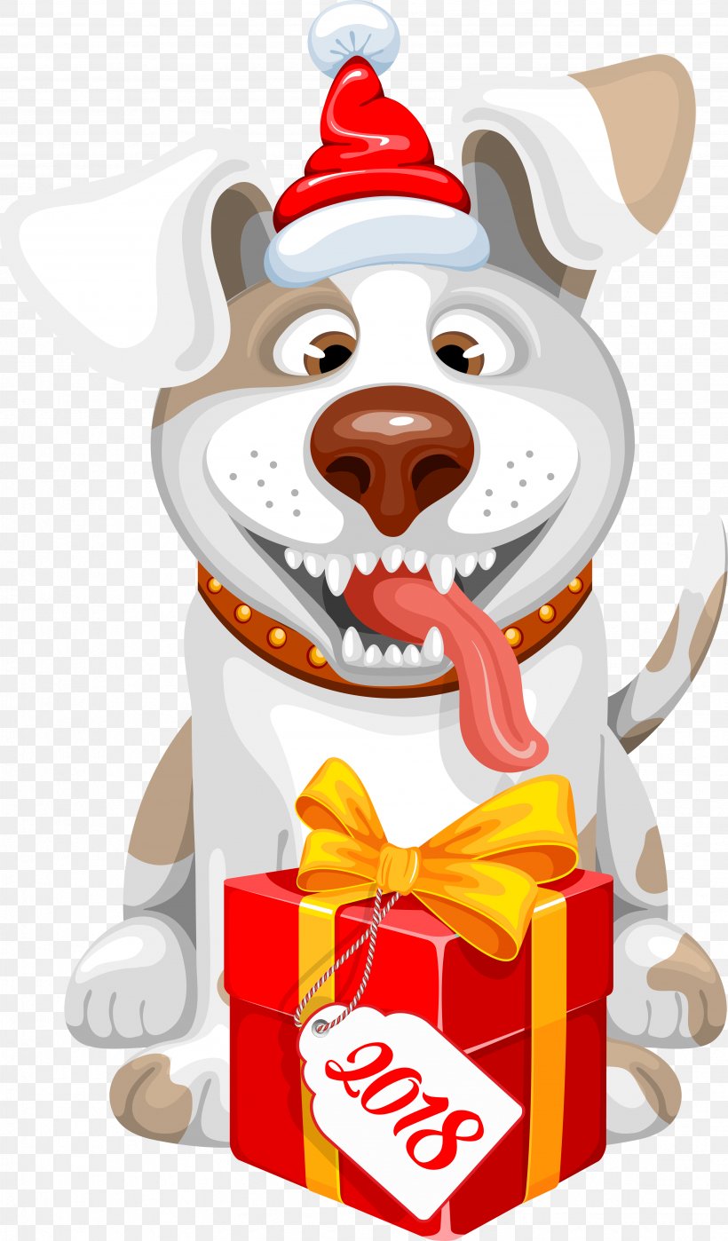 Dog Santa Claus Chinese New Year Clip Art, PNG, 3464x5907px, Dog, Chinese New Year, Christmas, Christmas Decoration, Christmas Ornament Download Free