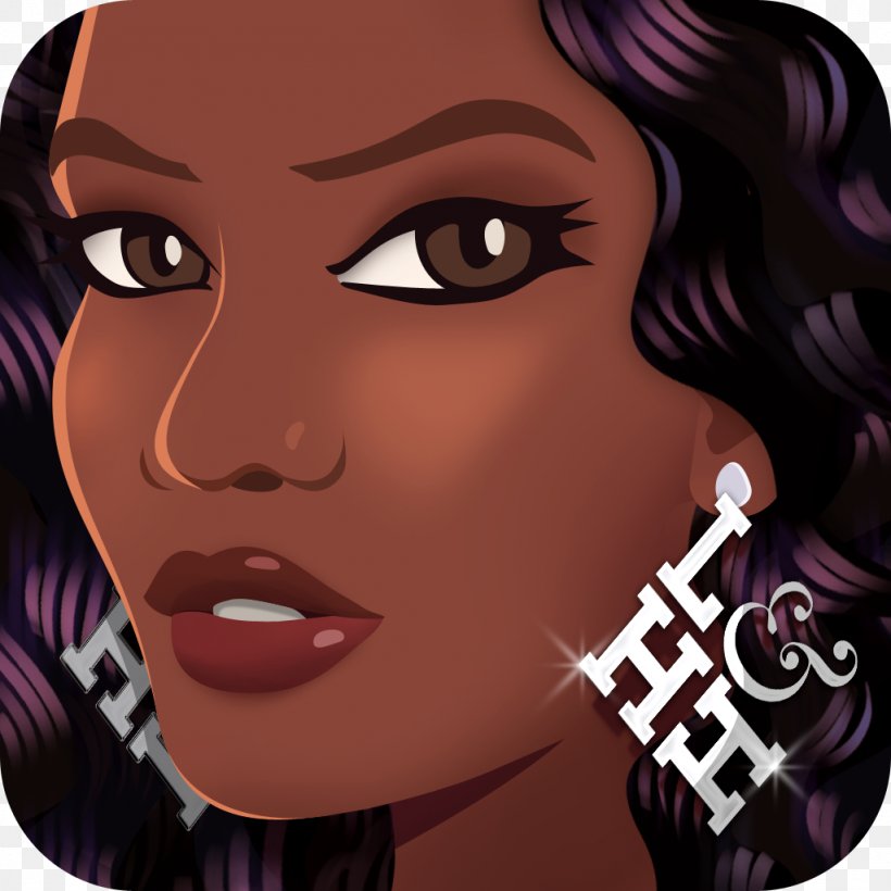 Mona Scott-Young Love & Hip Hop: New York Video Game, PNG, 1024x1024px, Watercolor, Cartoon, Flower, Frame, Heart Download Free