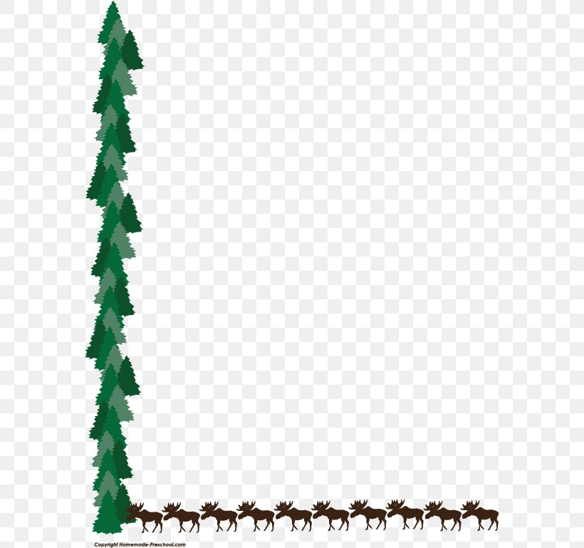Moose Deer Tree Clip Art, PNG, 582x769px, Moose, Blog, Border, Branch, Christmas Tree Download Free